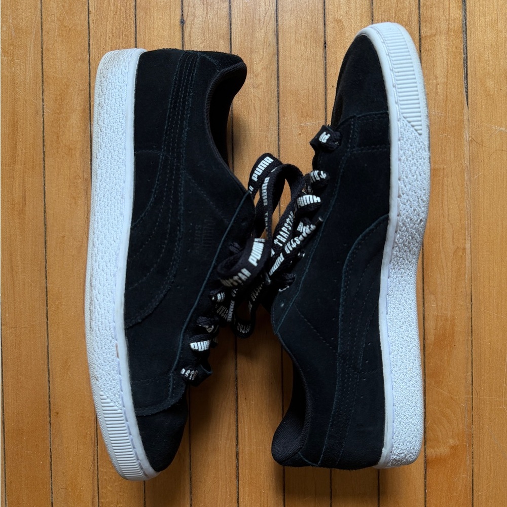 Puma Black Suede x Trapstar Lace Up Mens Sneakers 36150001 Sz. 10.5